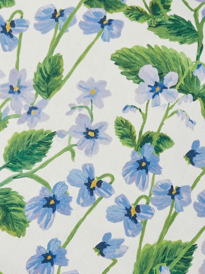 Lilas Blue Linen Cushion