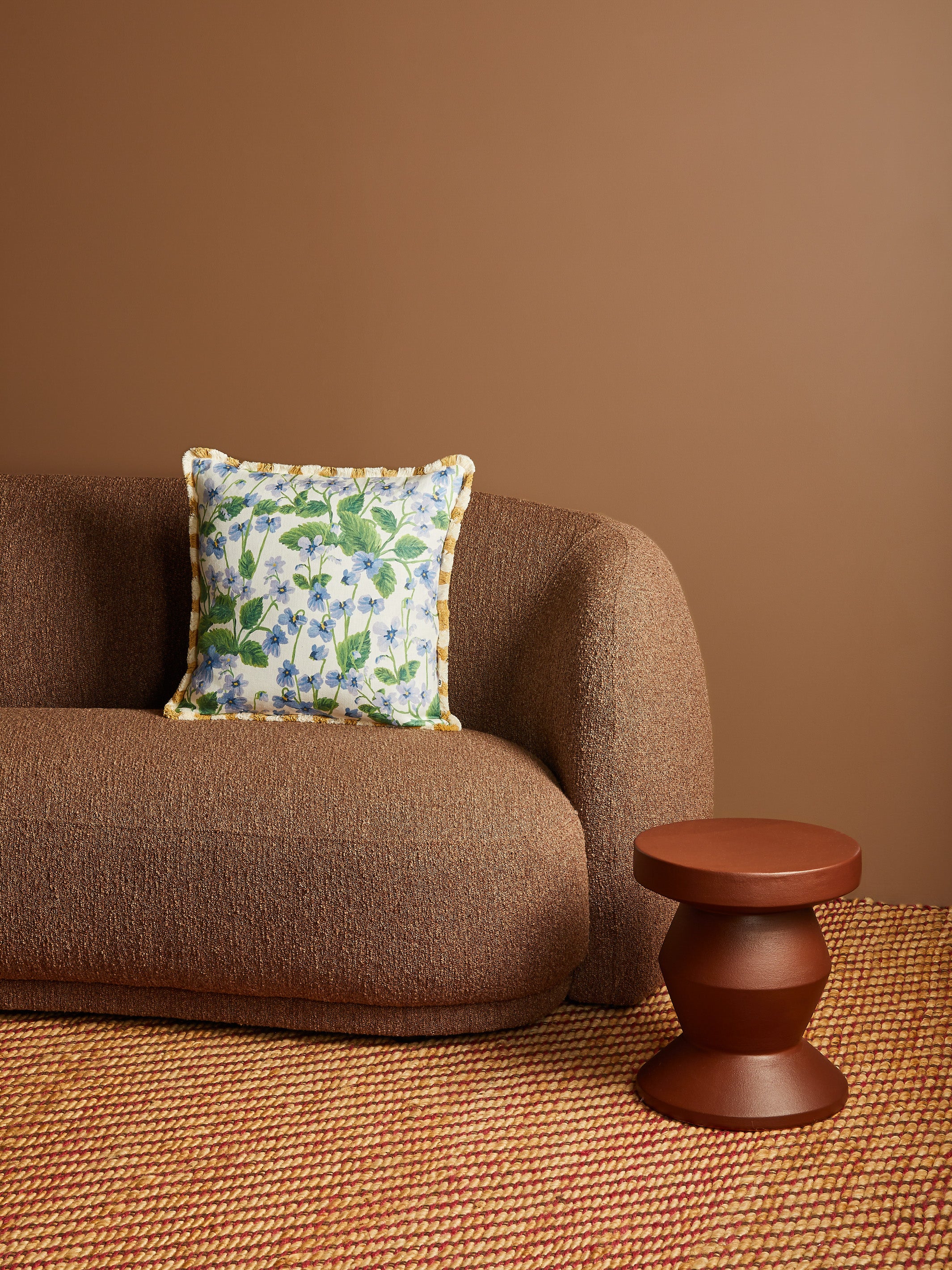 Lilas Blue Linen Cushion - Almost Perfect