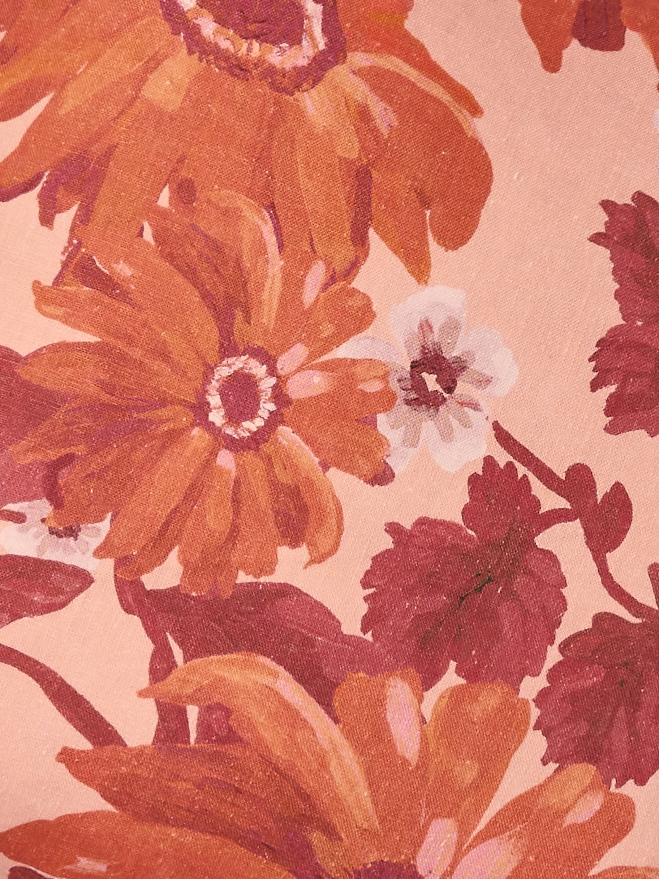 Marigold Rose Linen Cushion - Almost Perfect