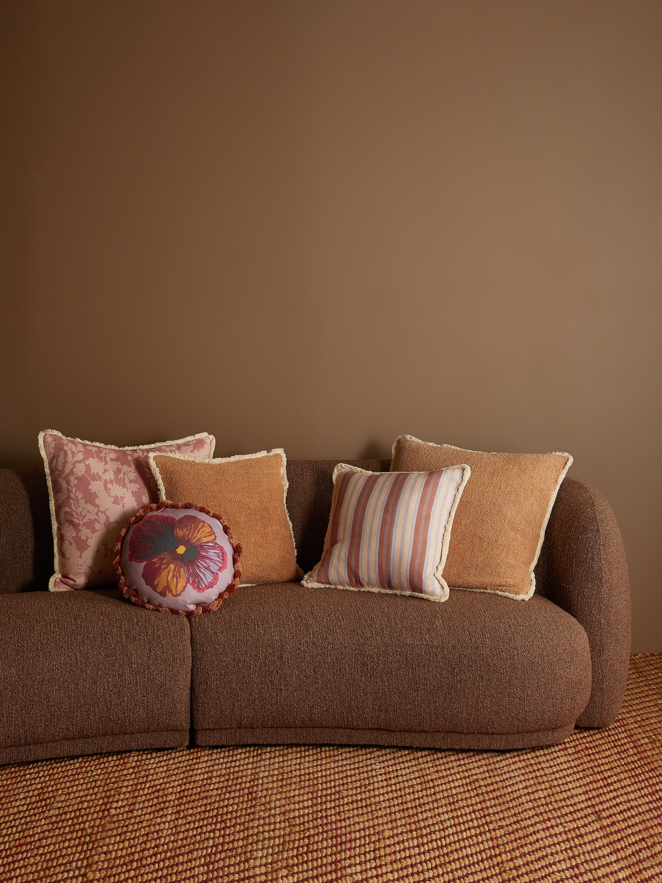 Suiting Stripe Coralie Linen Cushion