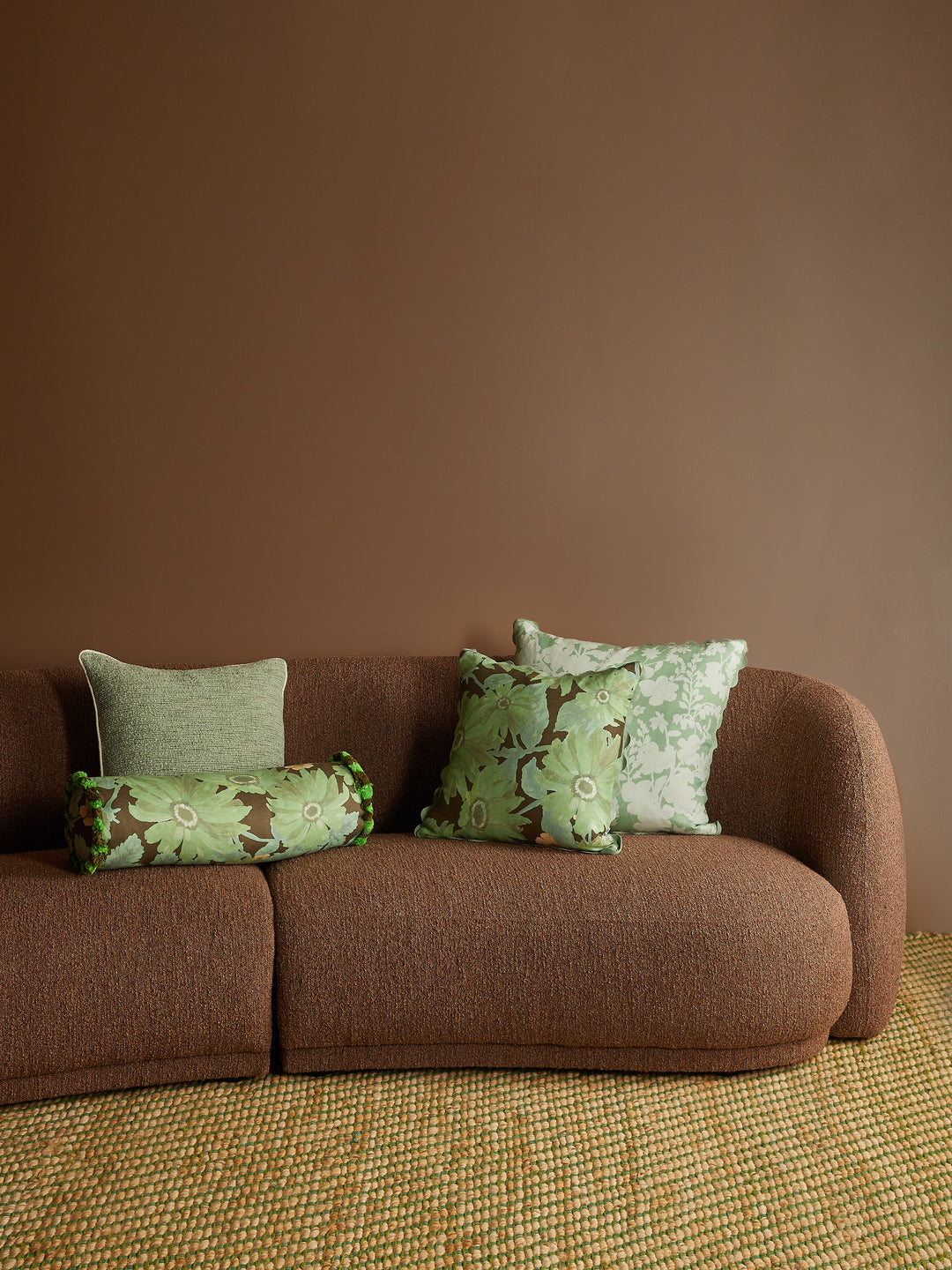 Marigold Khaki Linen Cushion