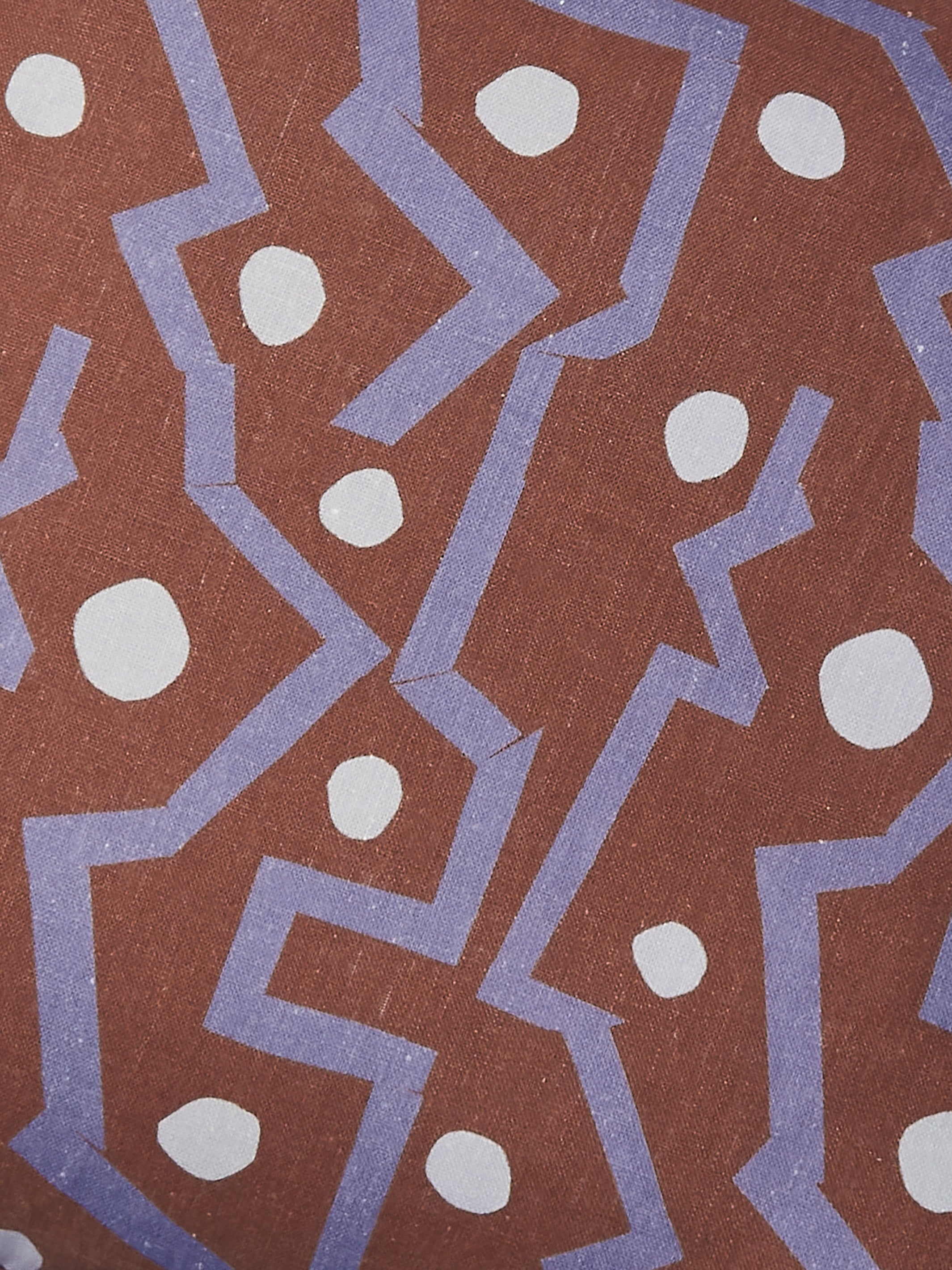 Memphis Burgundy Linen Cushion - Almost Perfect