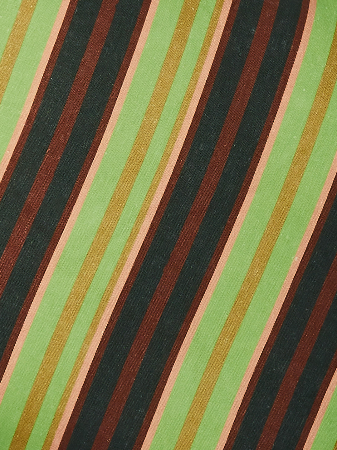 Suiting Stripe Emerald Linen Cushion
