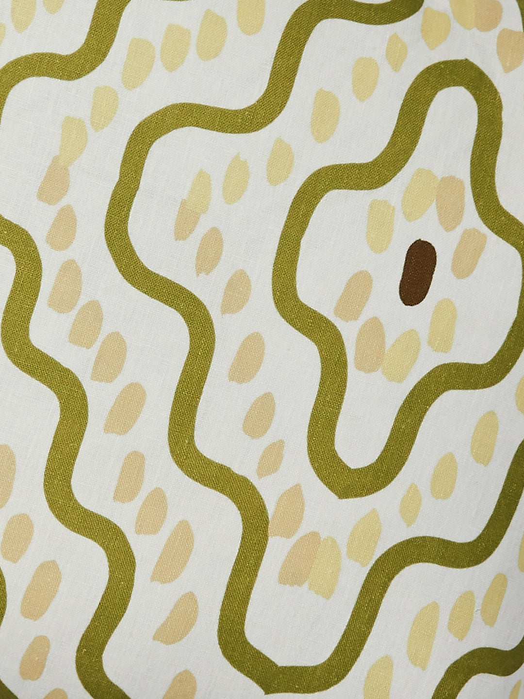 Rushes Olive Linen Cushion