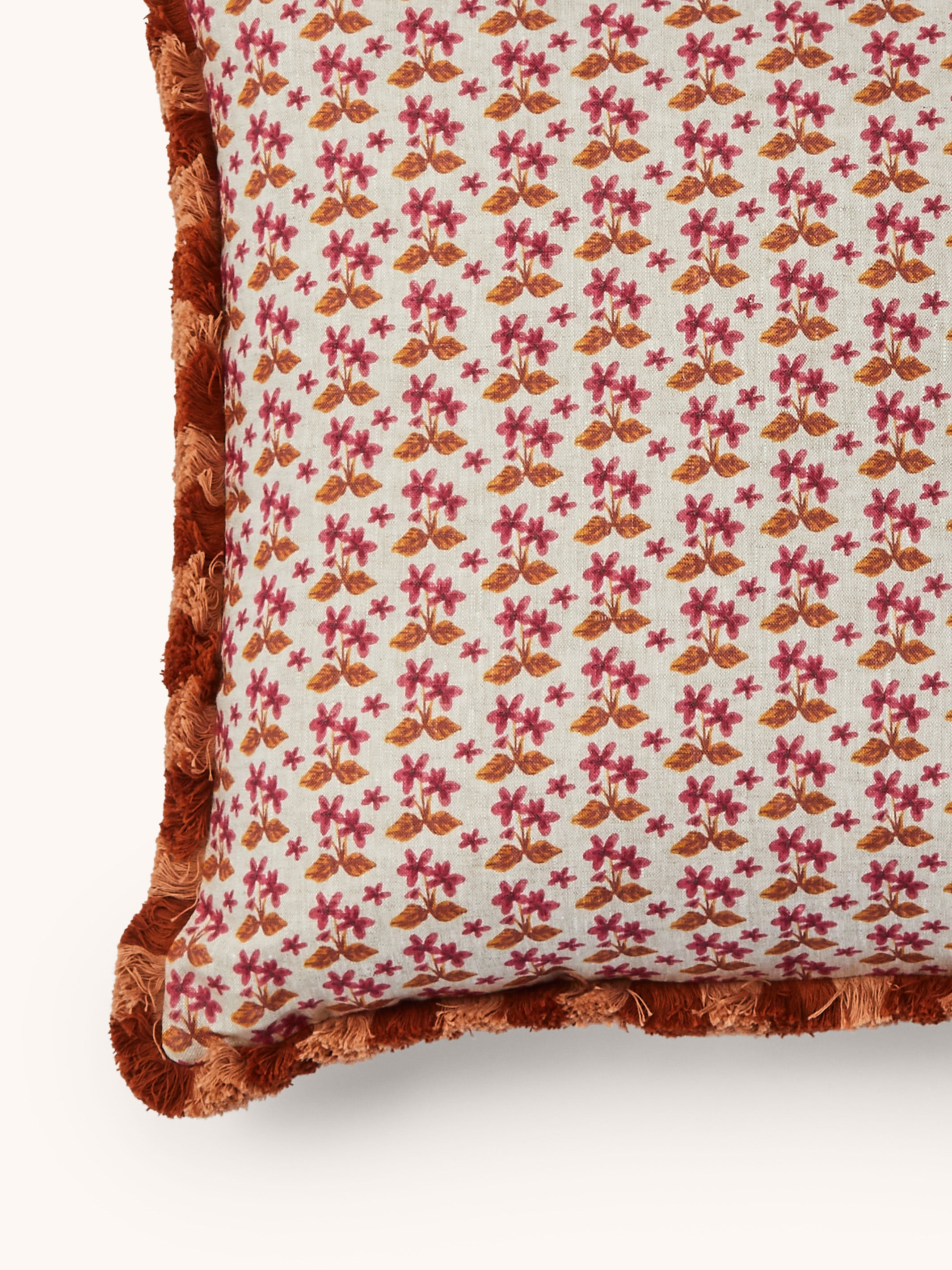 Petit Madeline Pink Linen Cushion - Almost Perfect