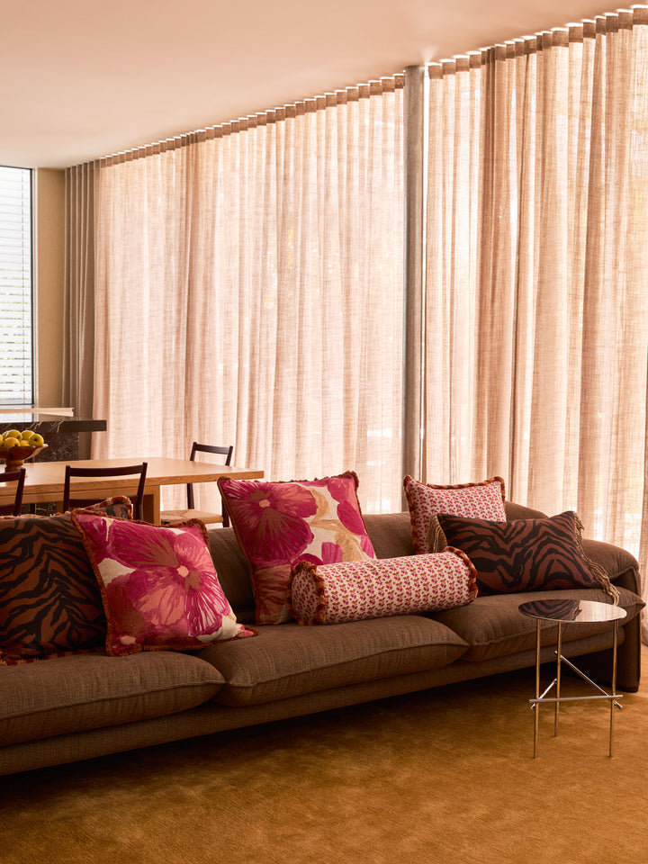 Petit Madeline Pink Linen Cushion