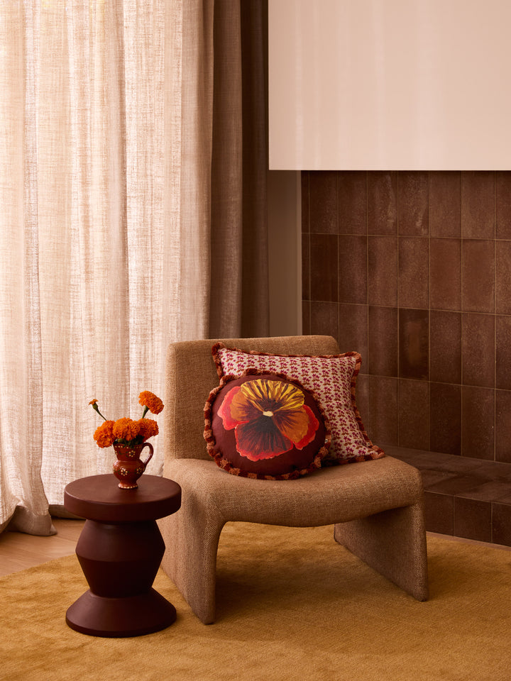 Petit Madeline Pink Linen Cushion