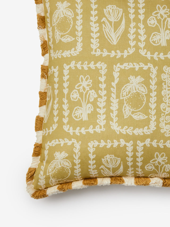 Petra Ecru Linen Cushion