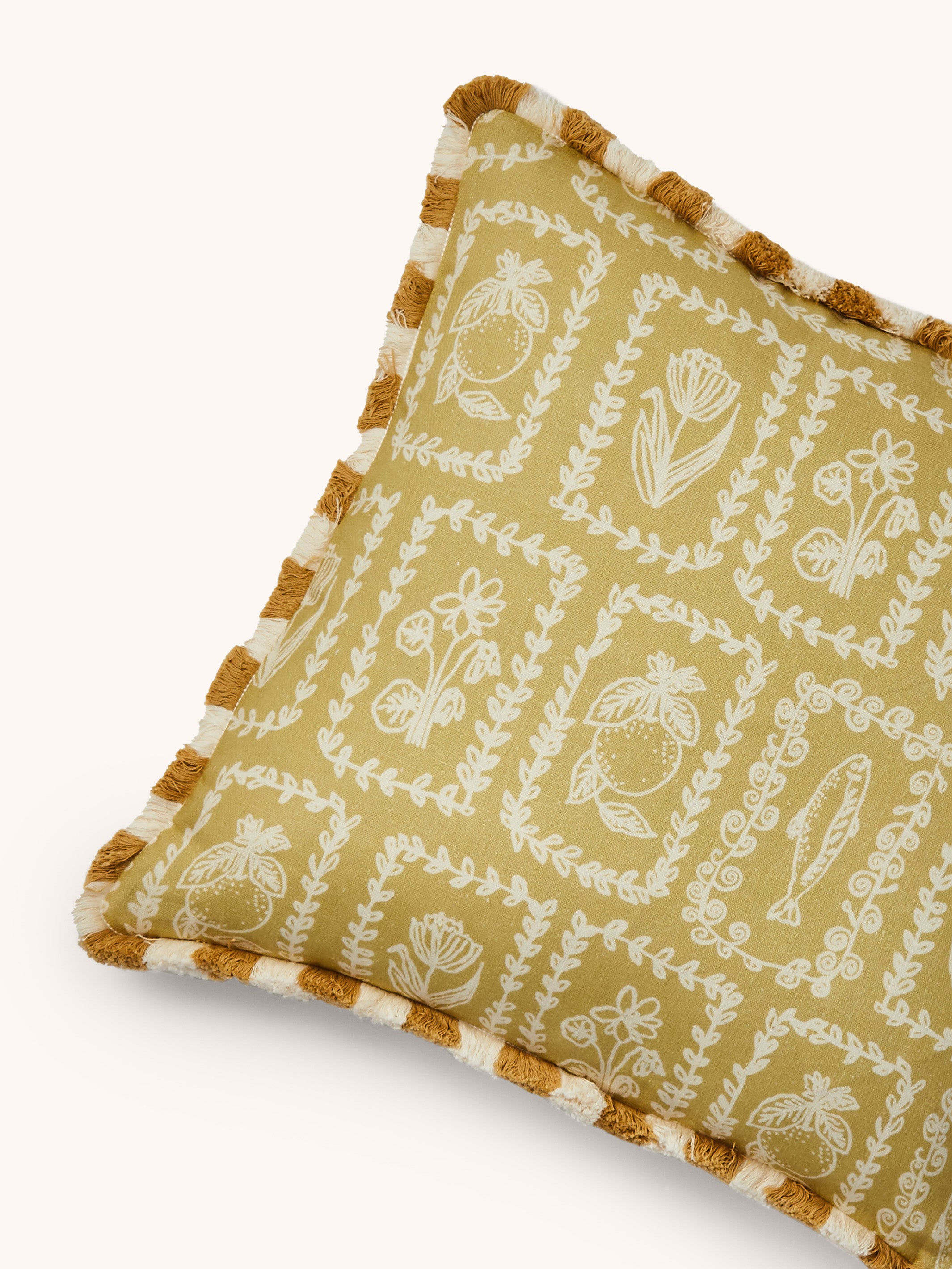Petra Ecru Linen Cushion