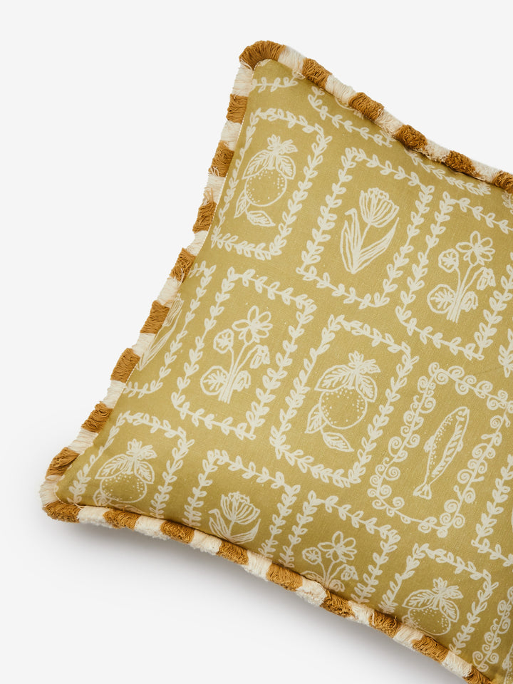 Petra Ecru Linen Cushion