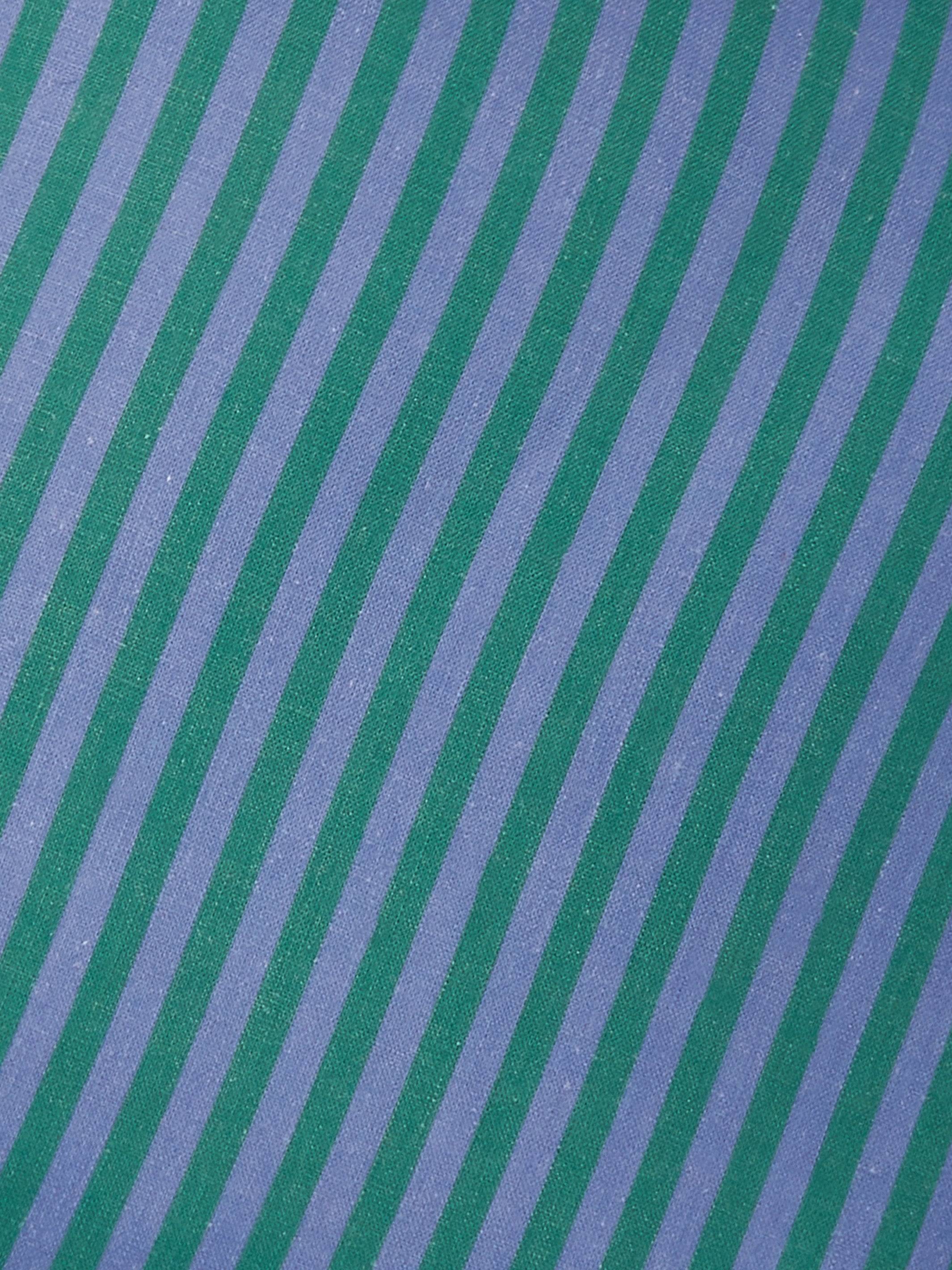 Pinstripe Yves Klein Blue Linen Cushion