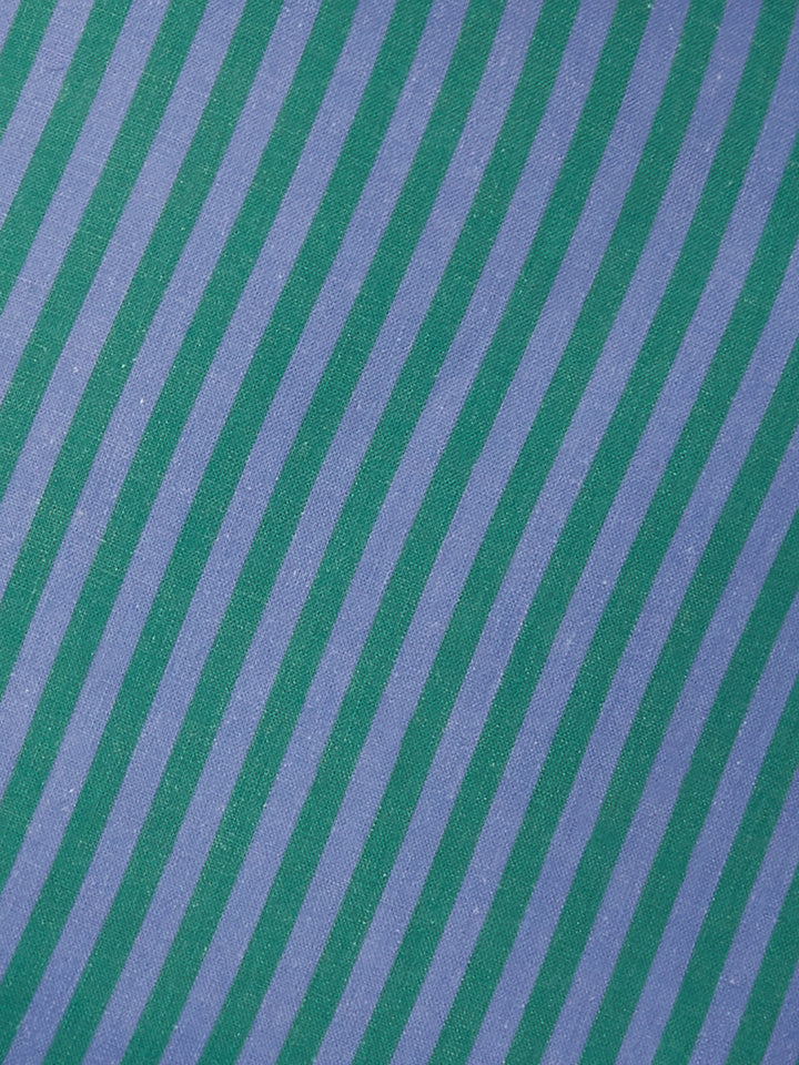 Pinstripe Yves Klein Blue Linen Cushion