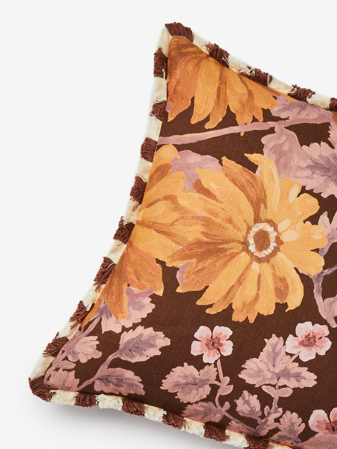 Marigold Amber Linen Cushion