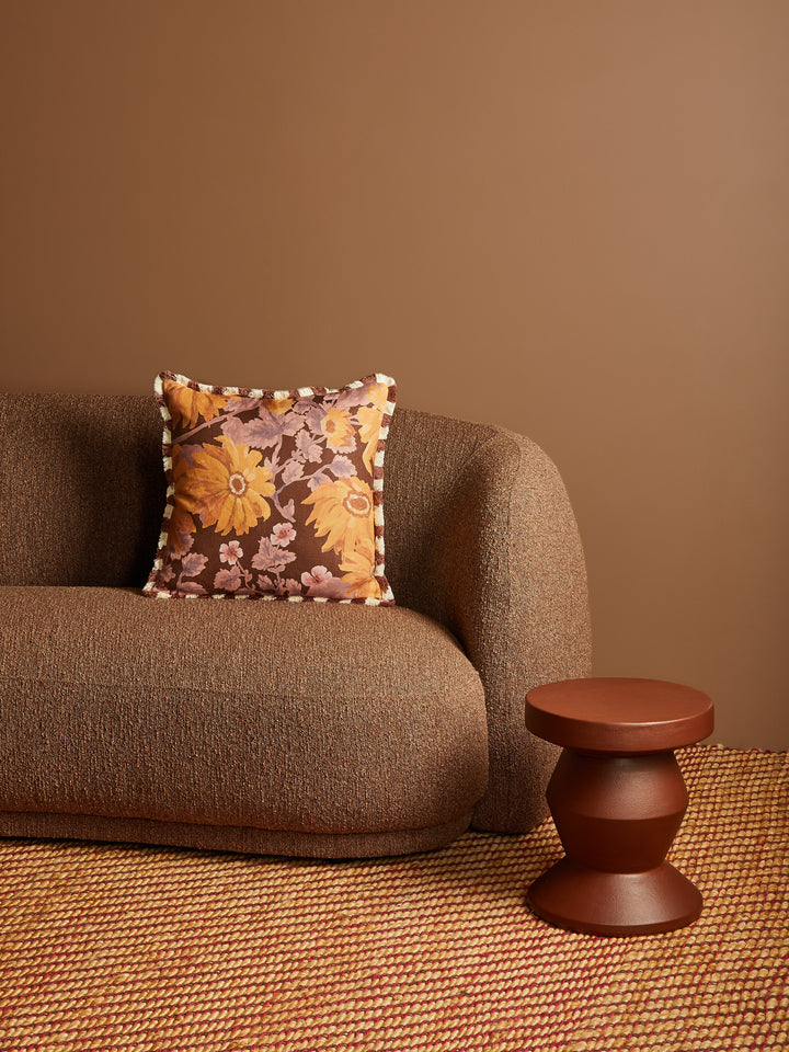 Marigold Amber Linen Cushion