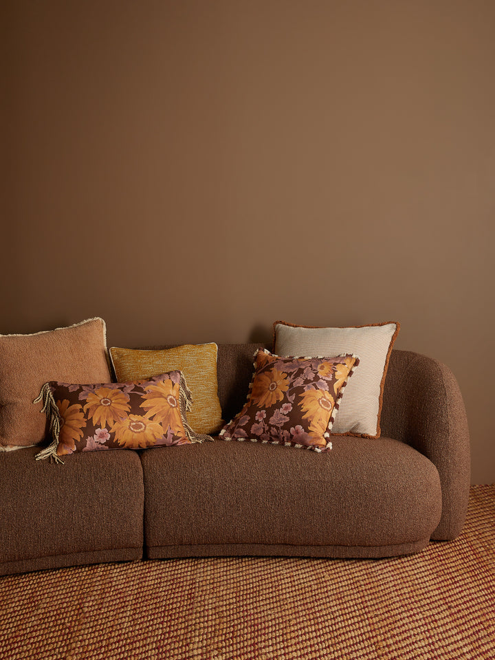 Marigold Amber Linen Cushion