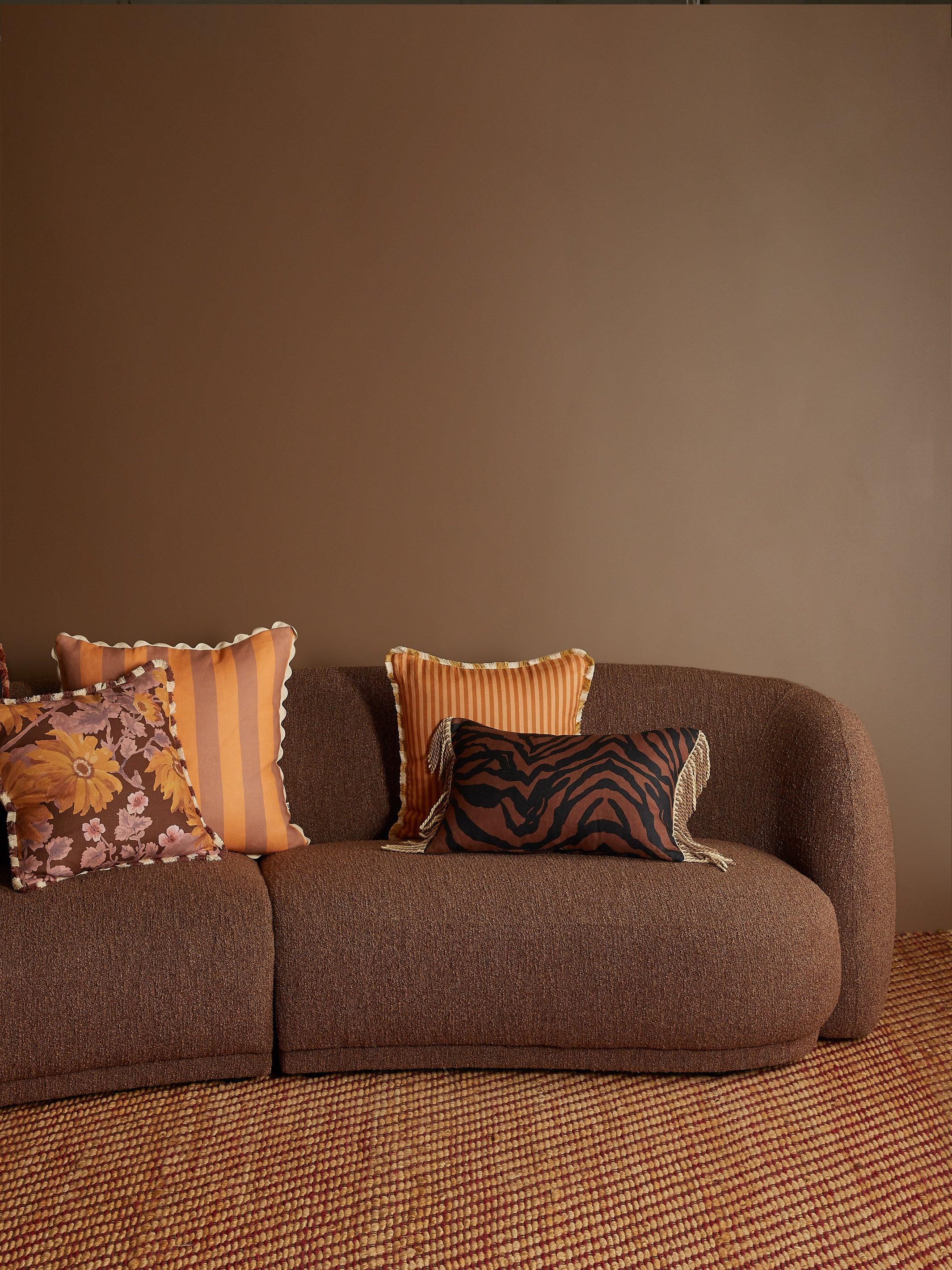 Marigold Amber Linen Cushion