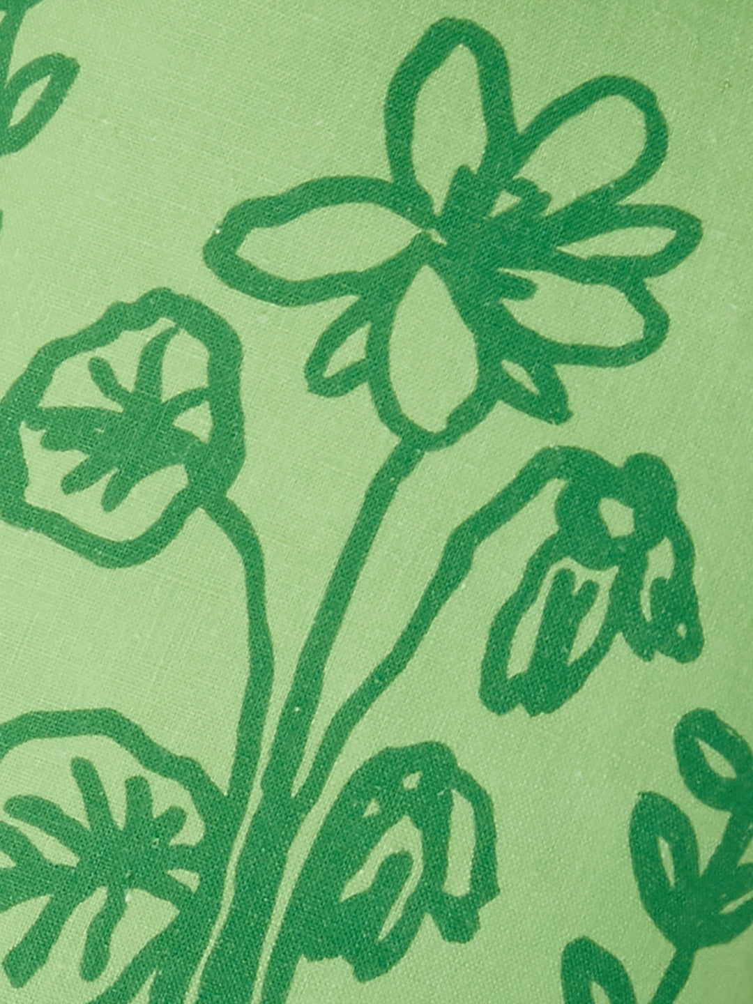 Petra Green Linen Cushion