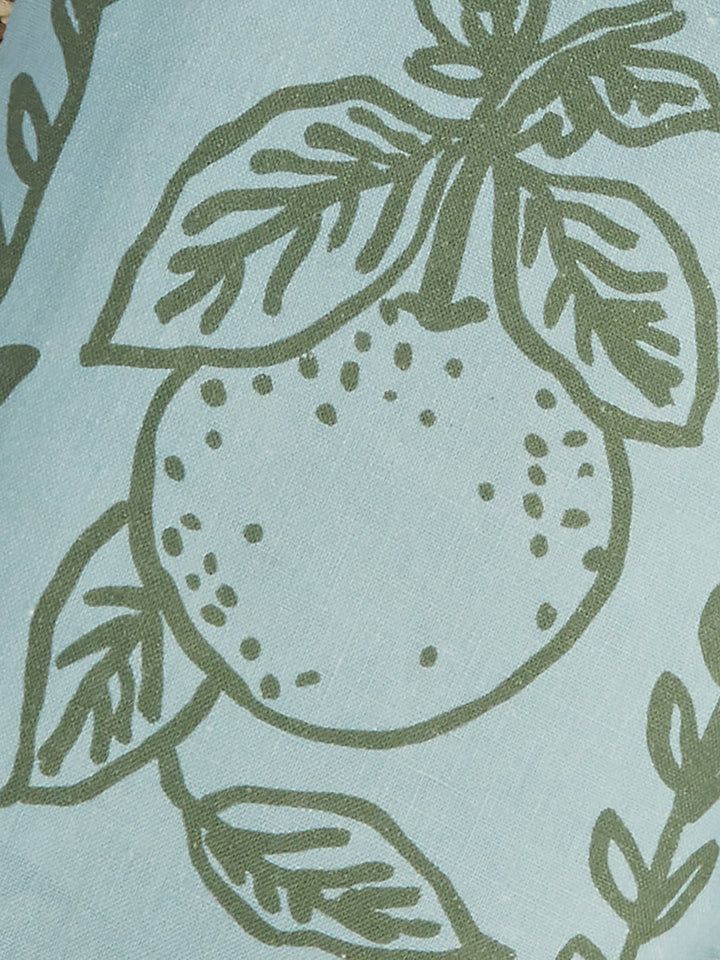 Petra Blue Linen Cushion