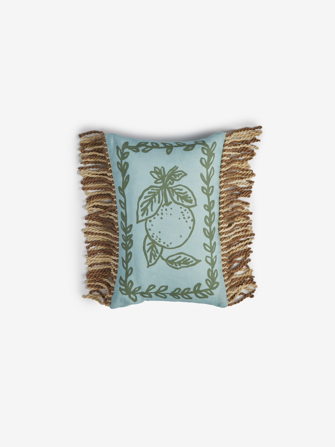 Petra Blue Linen Cushion