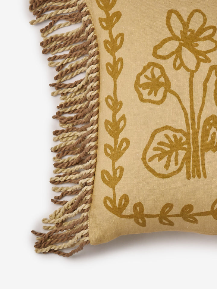 Petra Wheat Linen Cushion