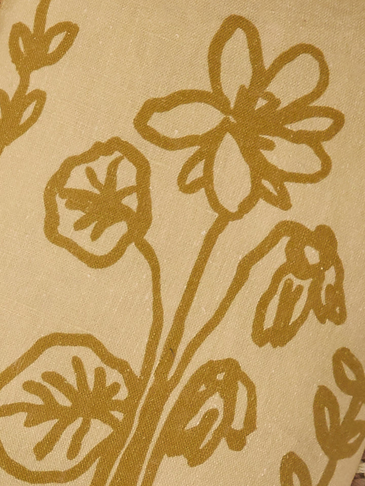 Petra Wheat Linen Cushion