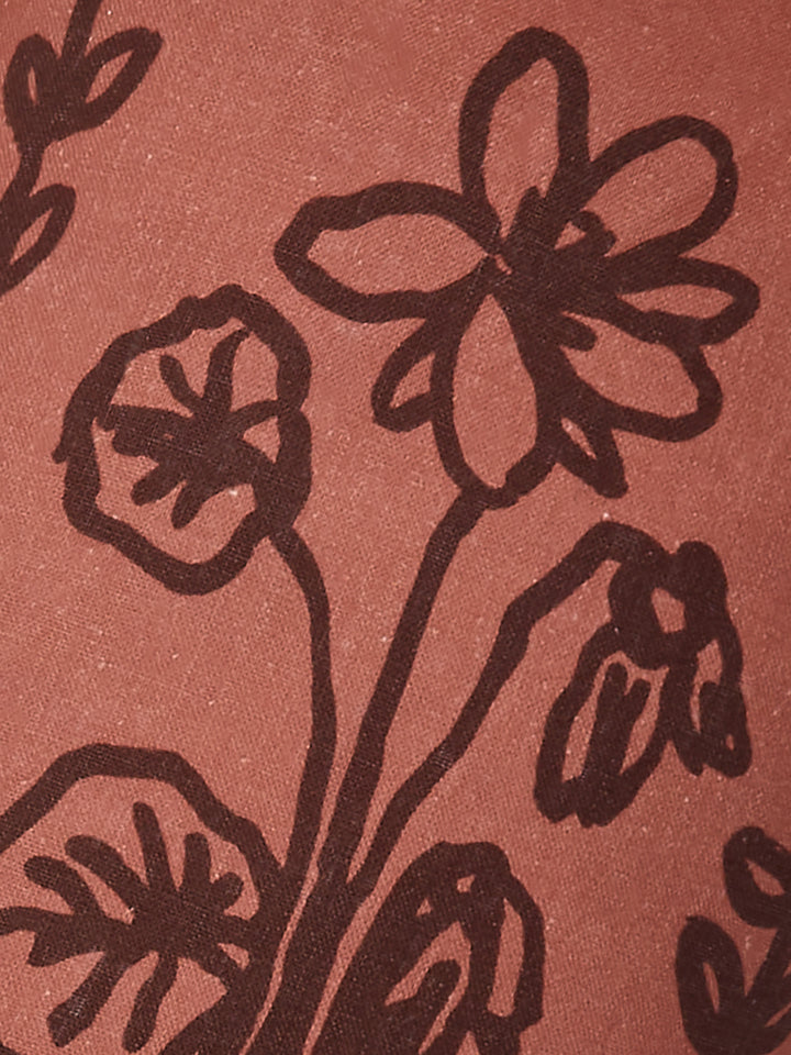 Petra Coral Linen Cushion