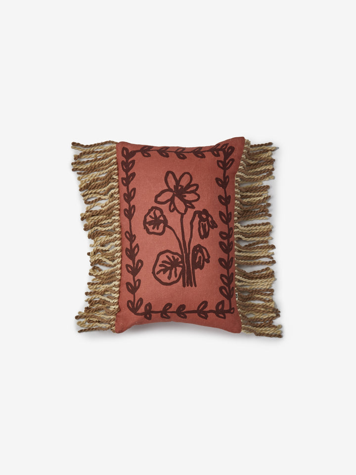 Petra Coral Linen Cushion
