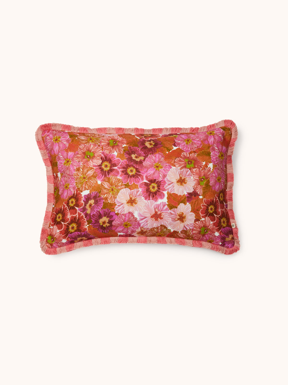 Primrose Pink Linen Cushion