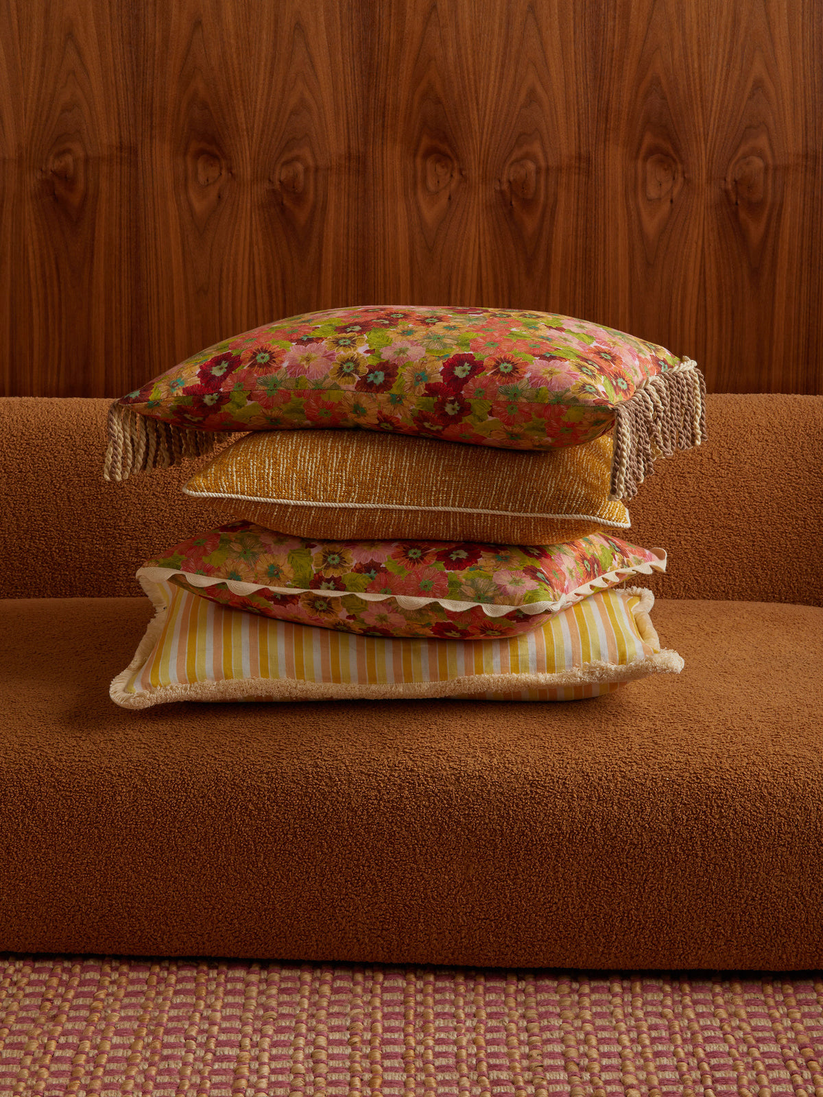 Primrose Sunset Linen Cushion
