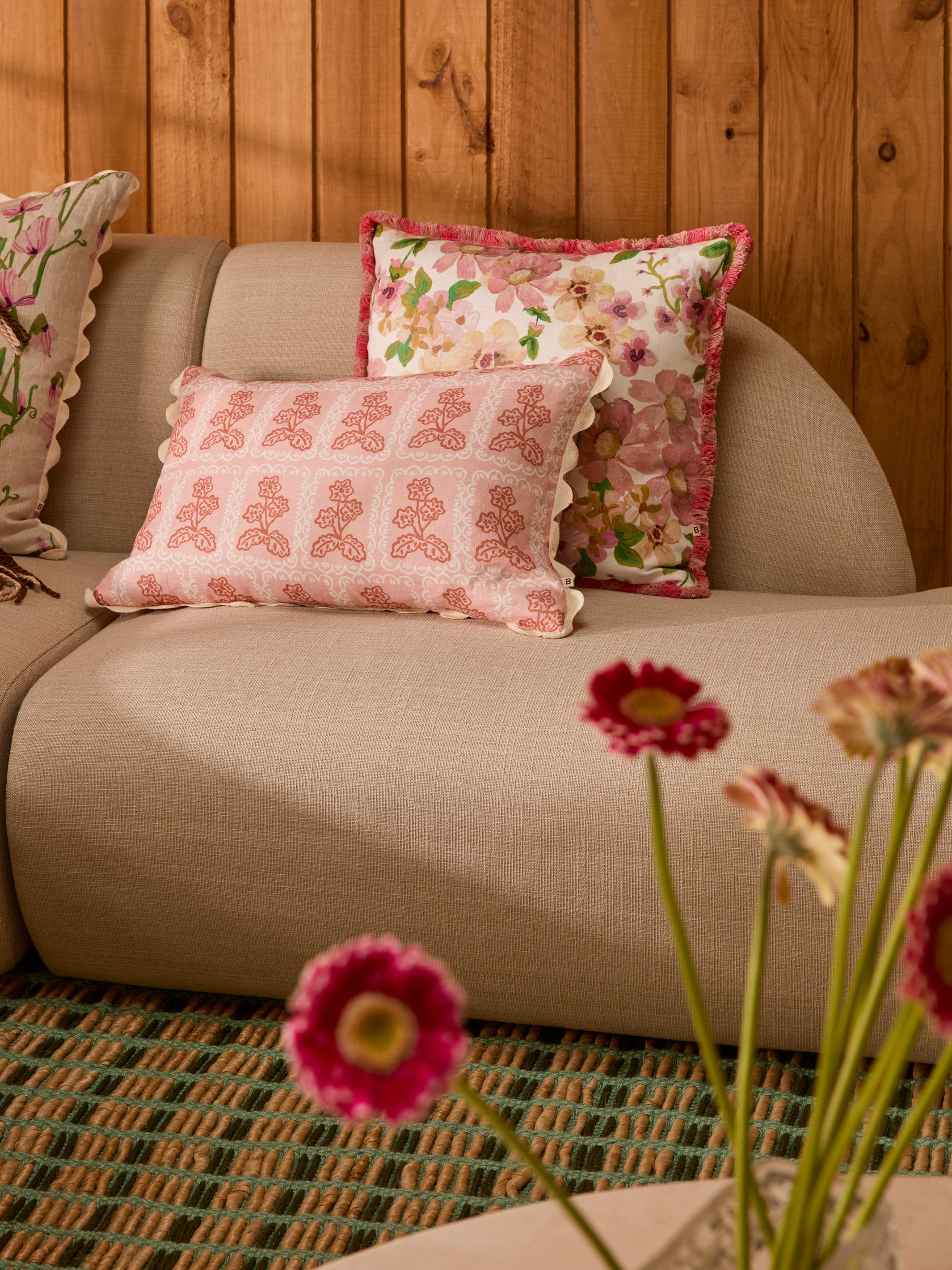 Prairie Pink Linen Cushion