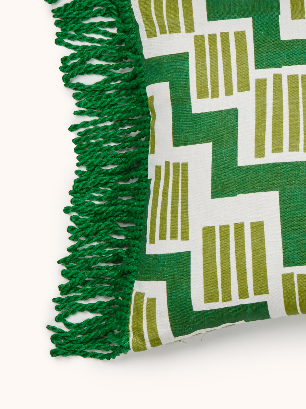 Rosemary Green Linen Cushion