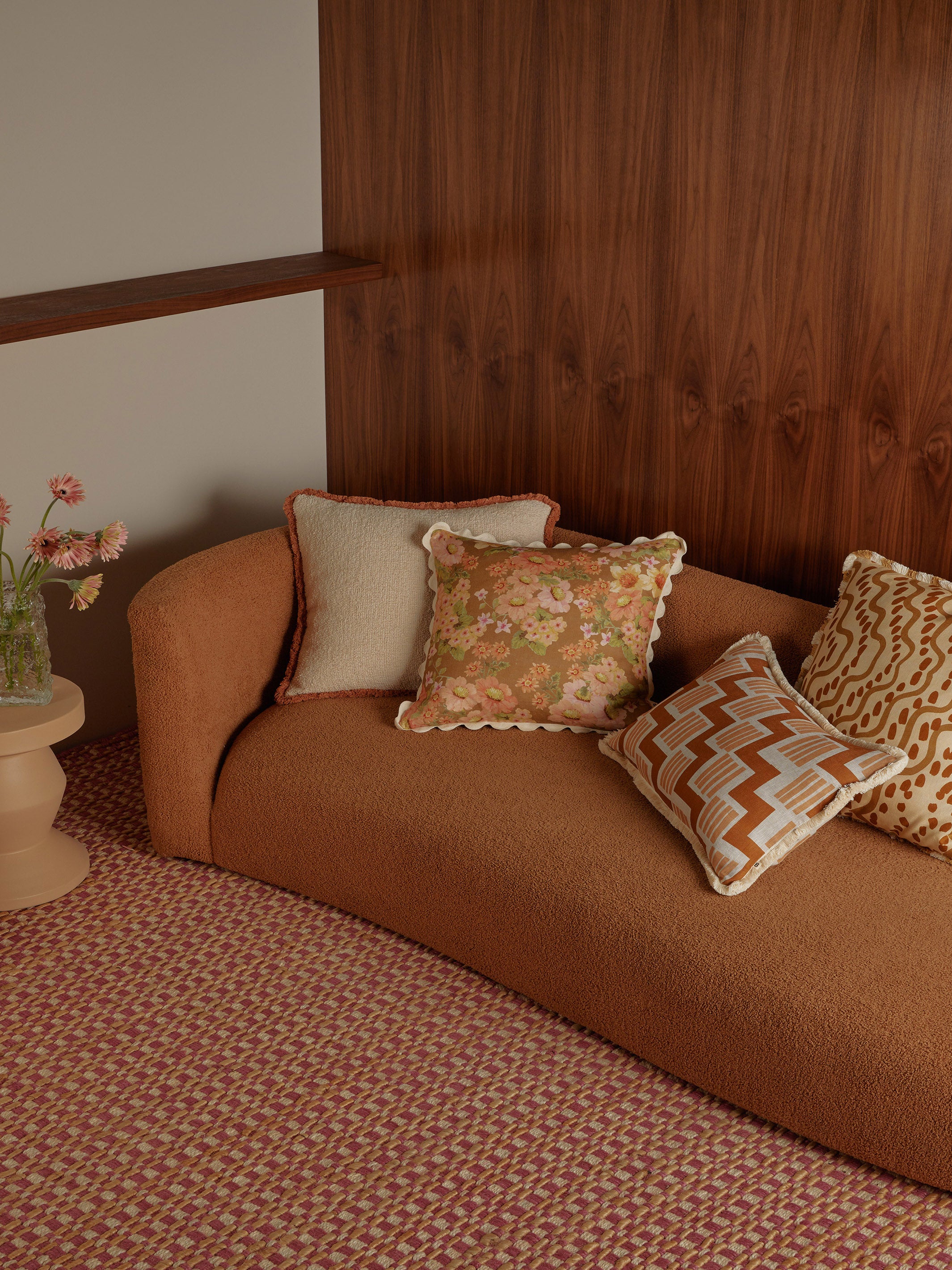 Rosemary Tan Linen Cushion