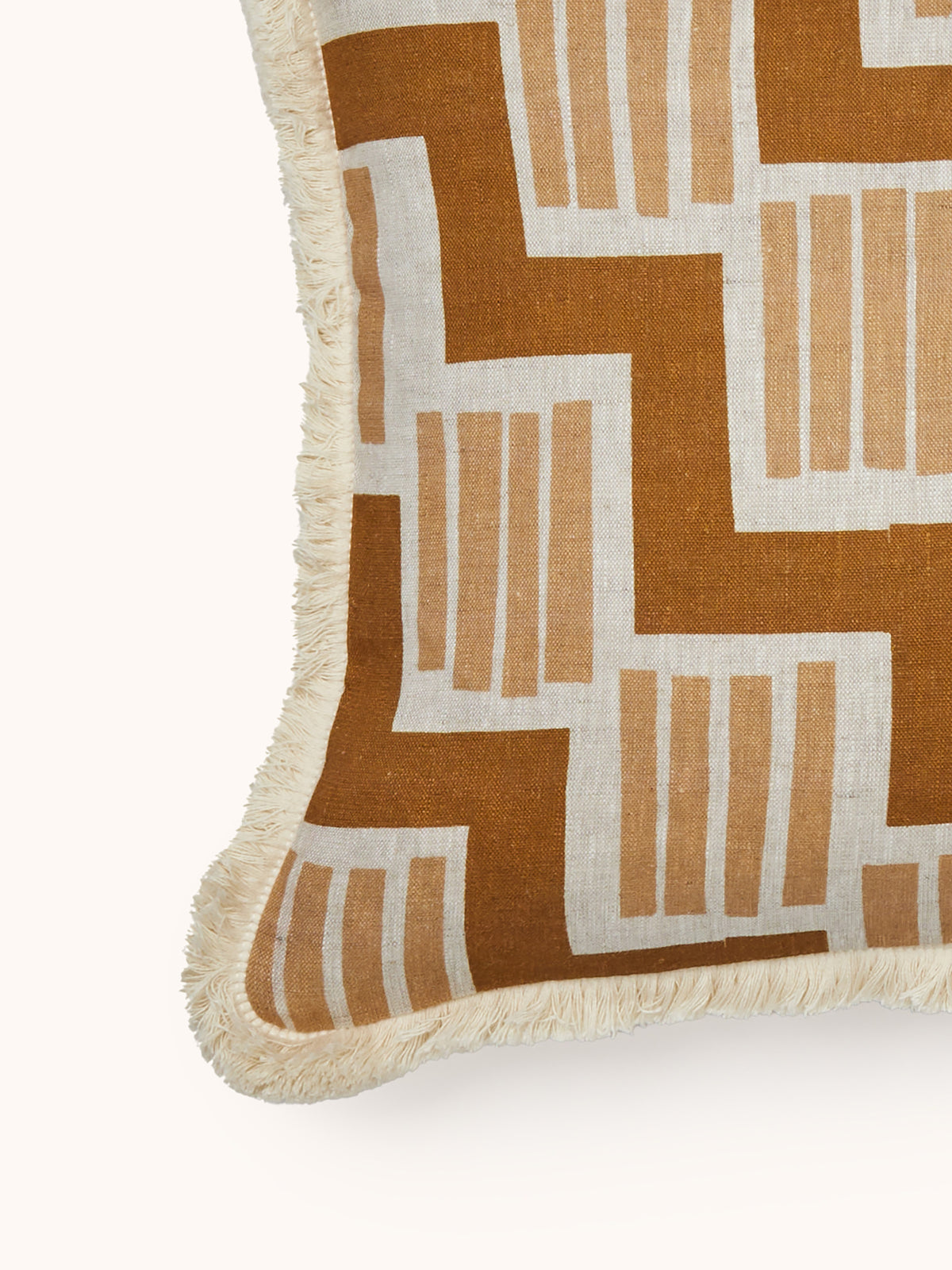 Rosemary Tan Linen Cushion
