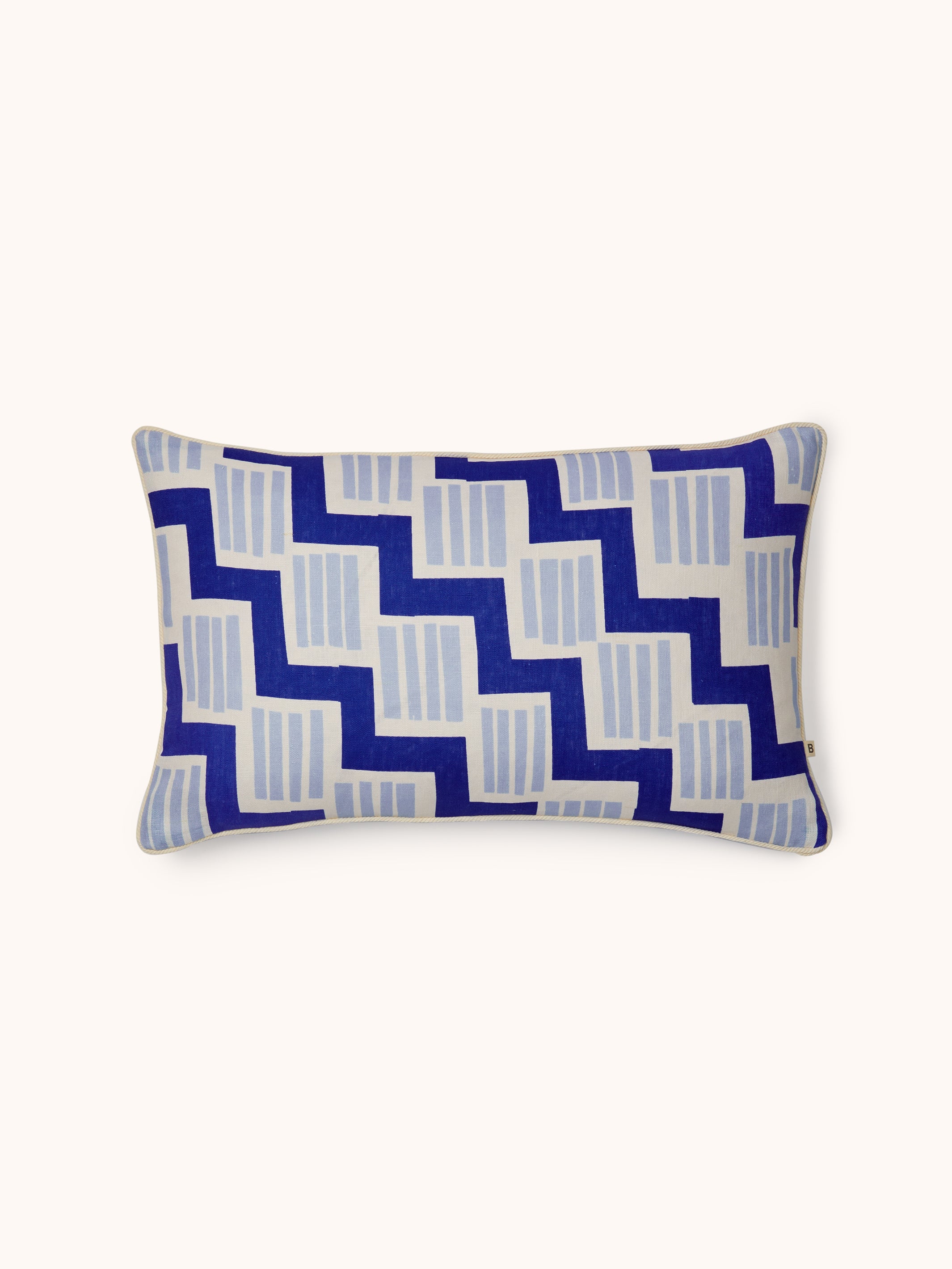 Rosemary Blue Linen Cushion