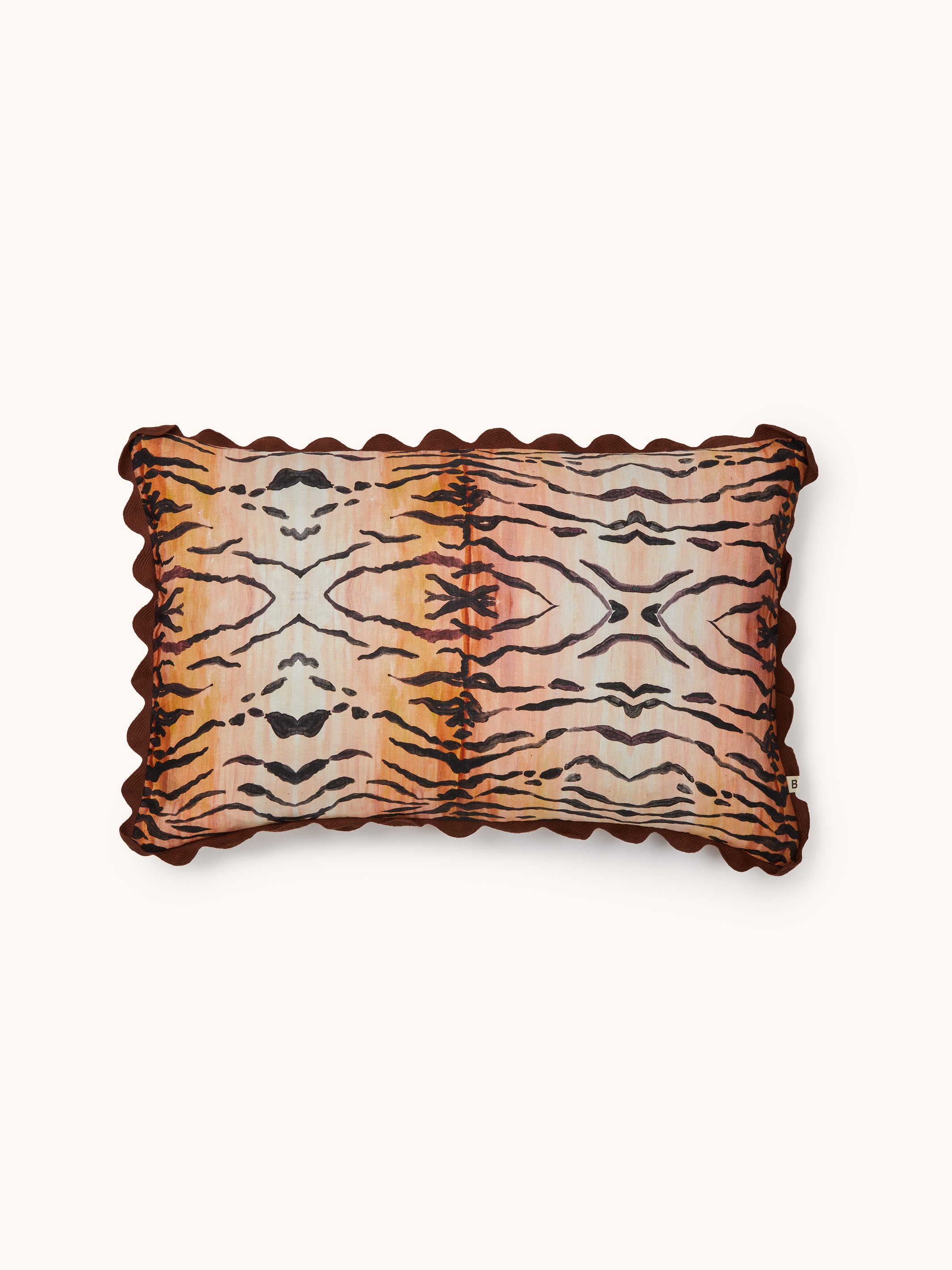 Tiger Tan Linen Cushion