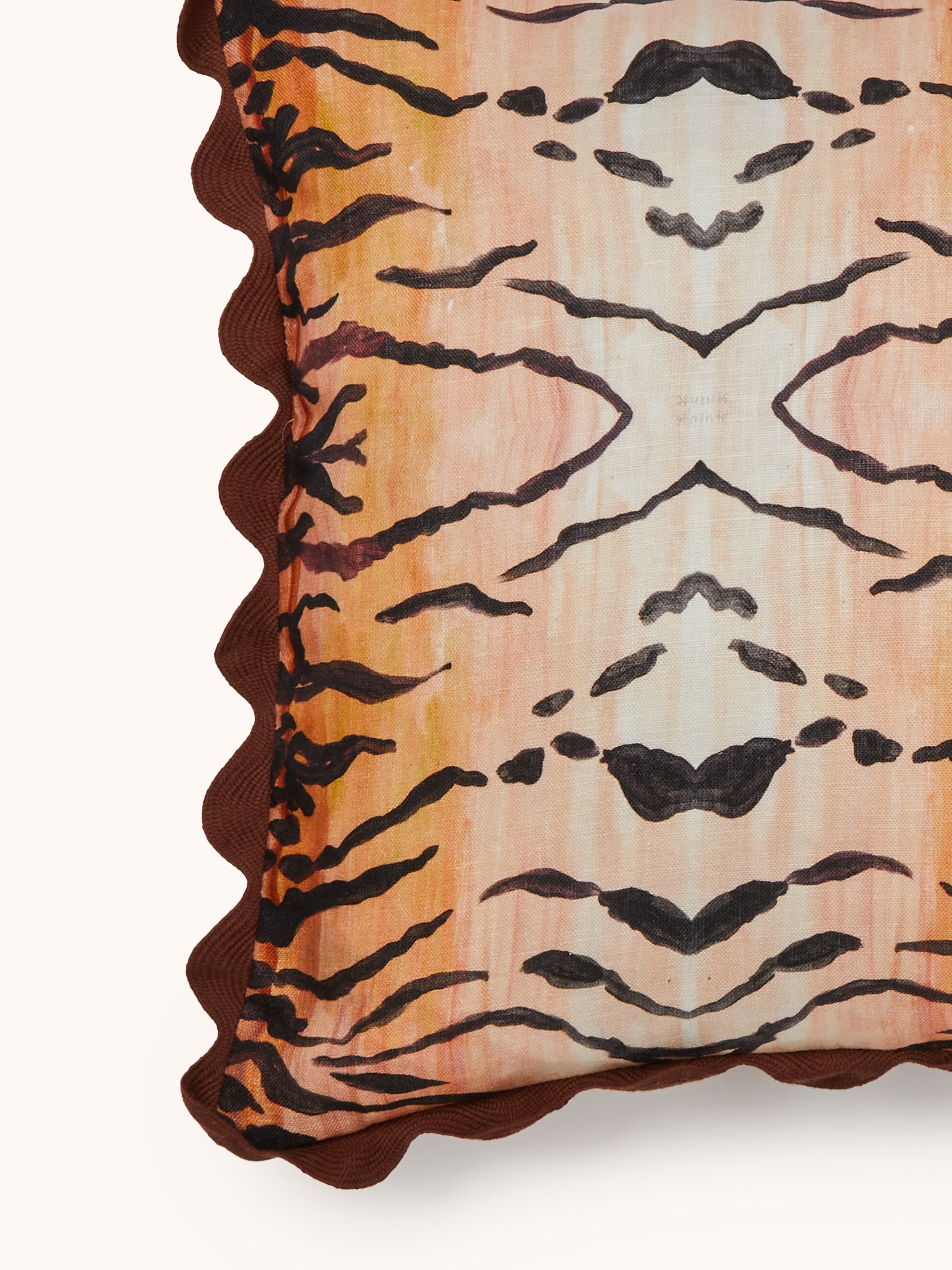 Tiger Tan Linen Cushion