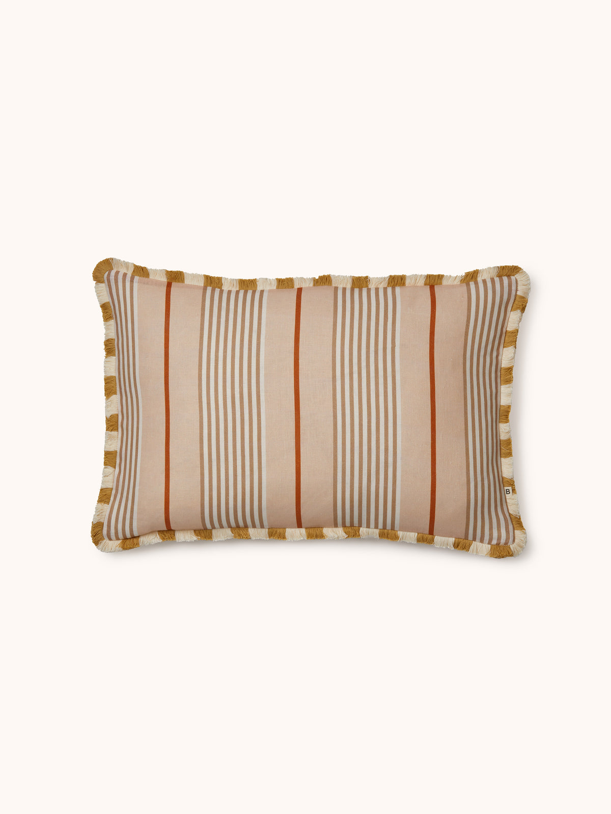 Club Stripe Pearl Linen Cushion