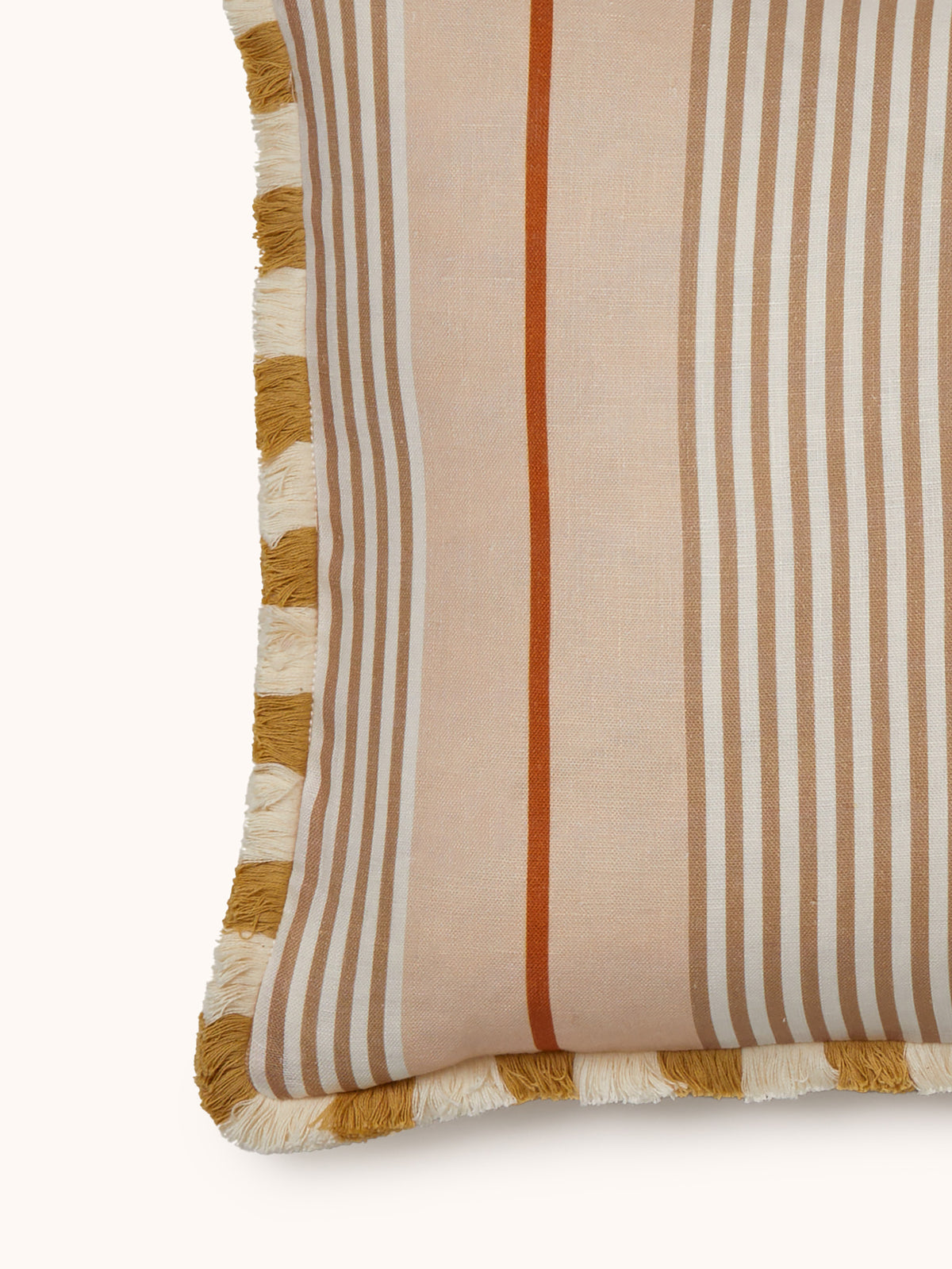 Club Stripe Pearl Linen Cushion