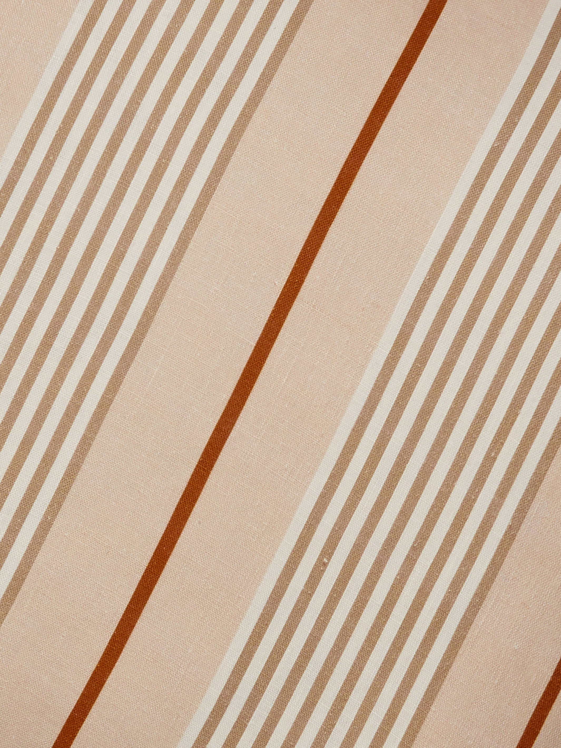 Club Stripe Pearl Linen Cushion