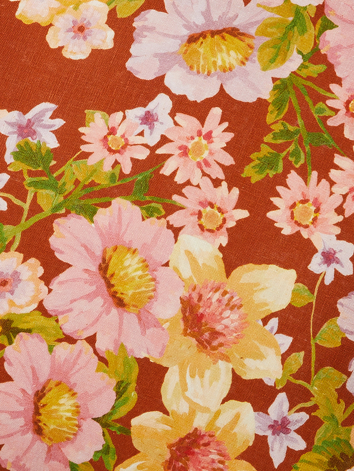 Buttercup Rust Linen Cushion