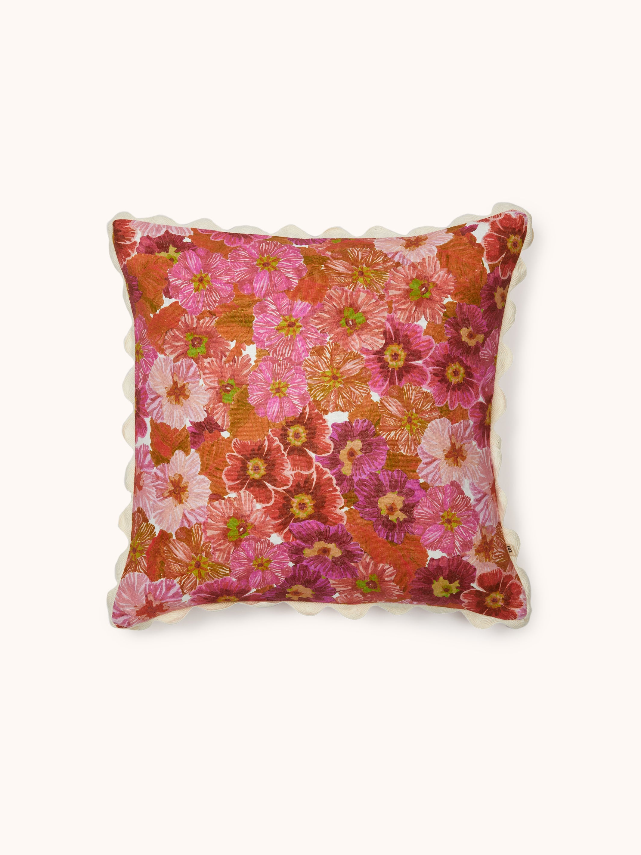 Primrose Pink Linen Cushion