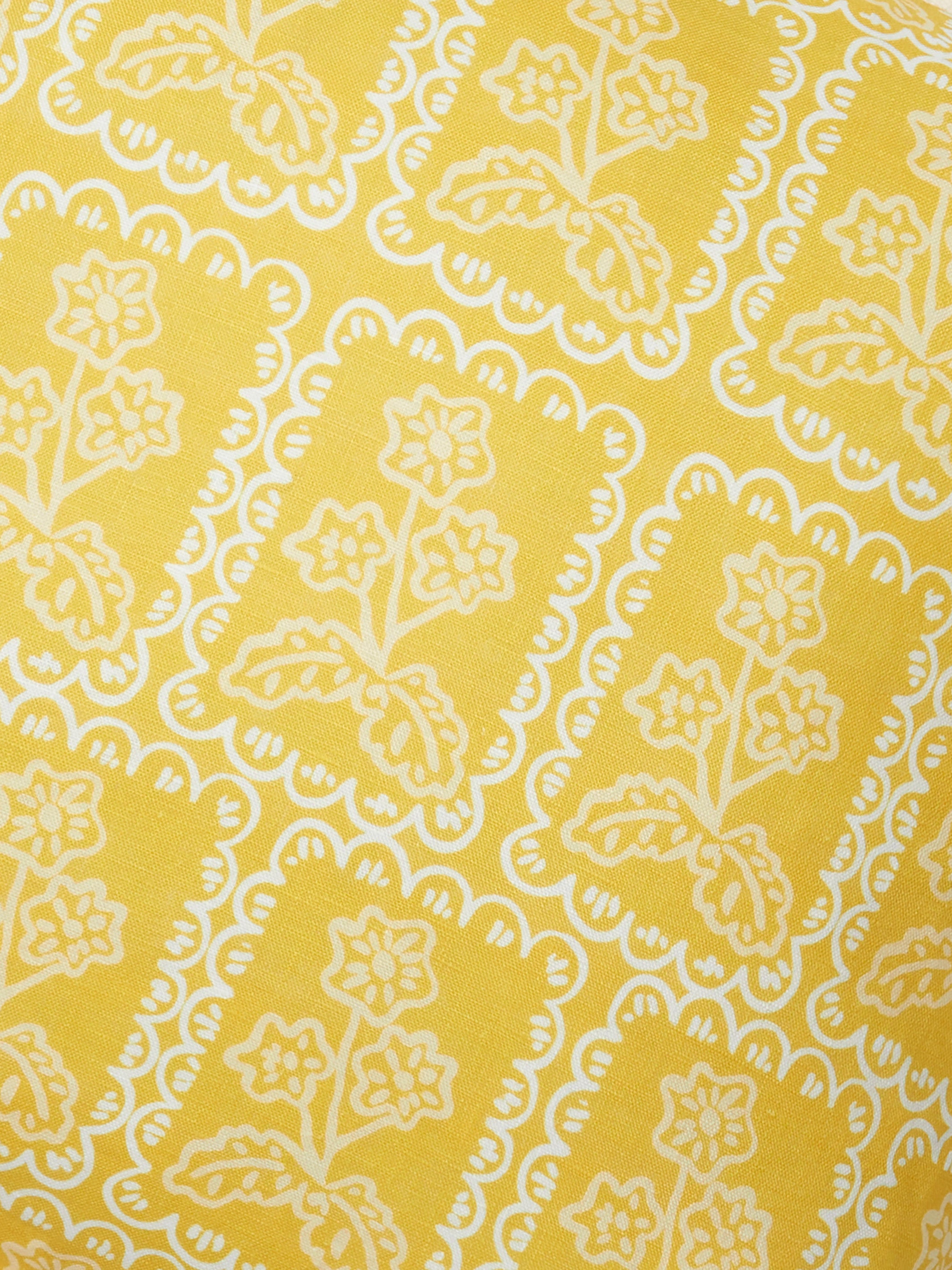 Martine Yellow Linen Cushion