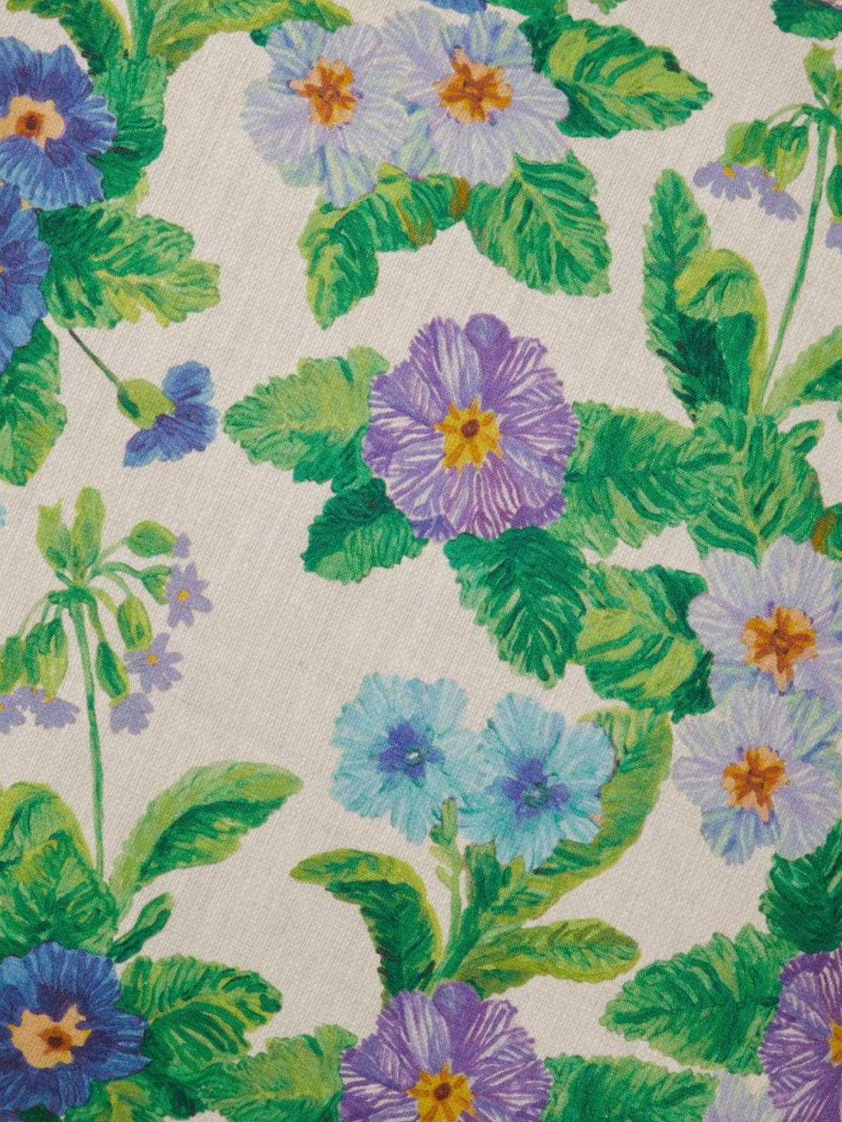 Summer Patch Blue Linen Cushion