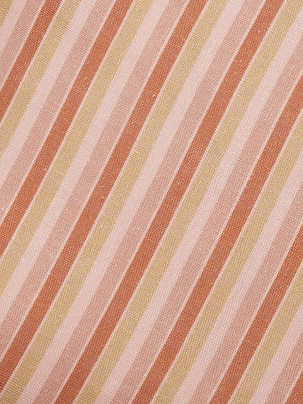 Garden Stripe Pink Linen Cushion