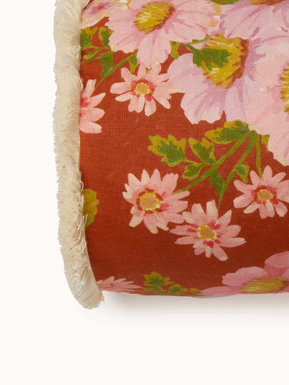 Buttercup Rust Linen Cushion