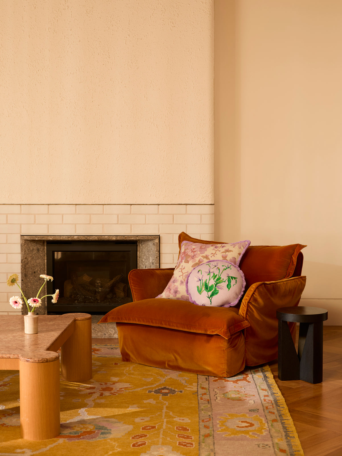 Prairie Lilac Linen Cushion
