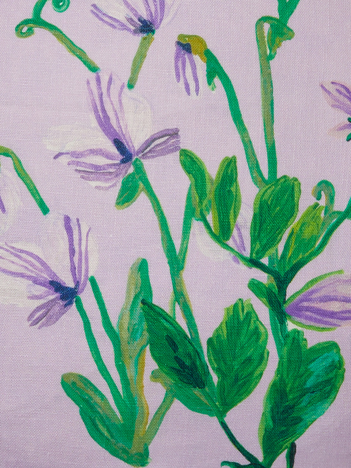 Sweet Pea Lilac Linen Cushion