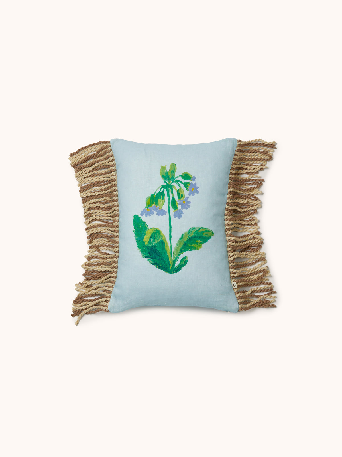 Lea Blue Linen Cushion