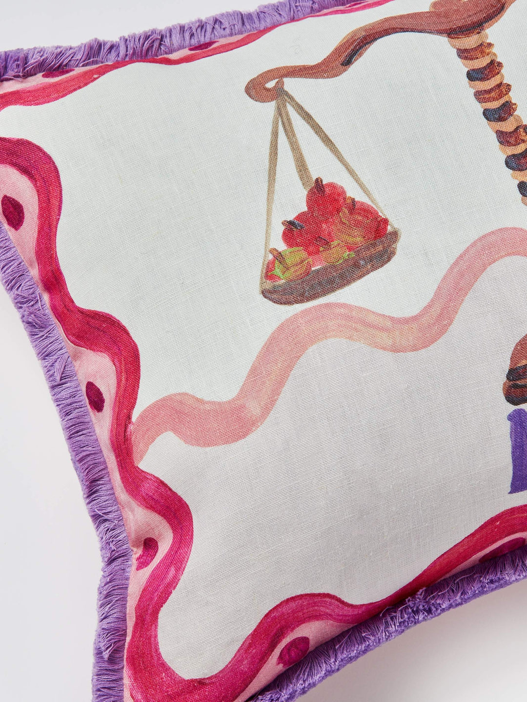 Libra Zodiac Linen Cushion