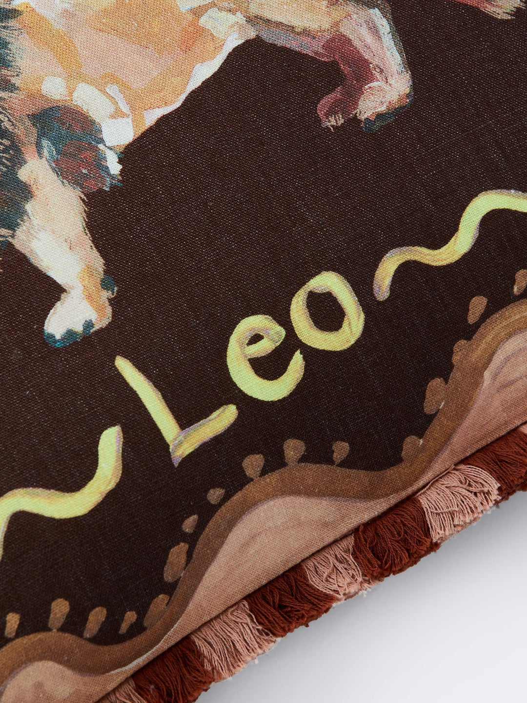 Leo Zodiac Linen Cushion